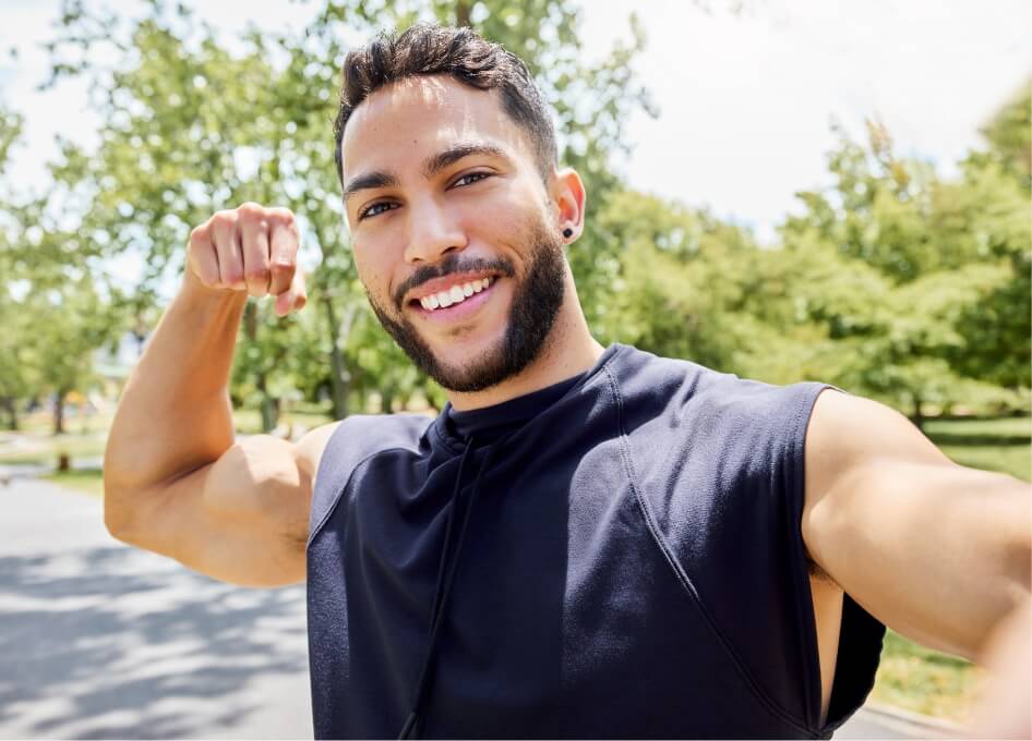 Portrait of a sporty young man flexing his bicep a 2025 04 06 07 52 59 utc (2)